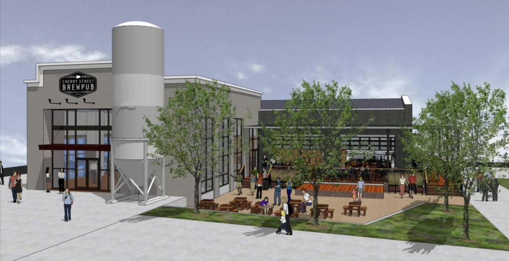 [Rendering] Halcyon To Get Cherry Street Brewing Brewpub, Beer Garden