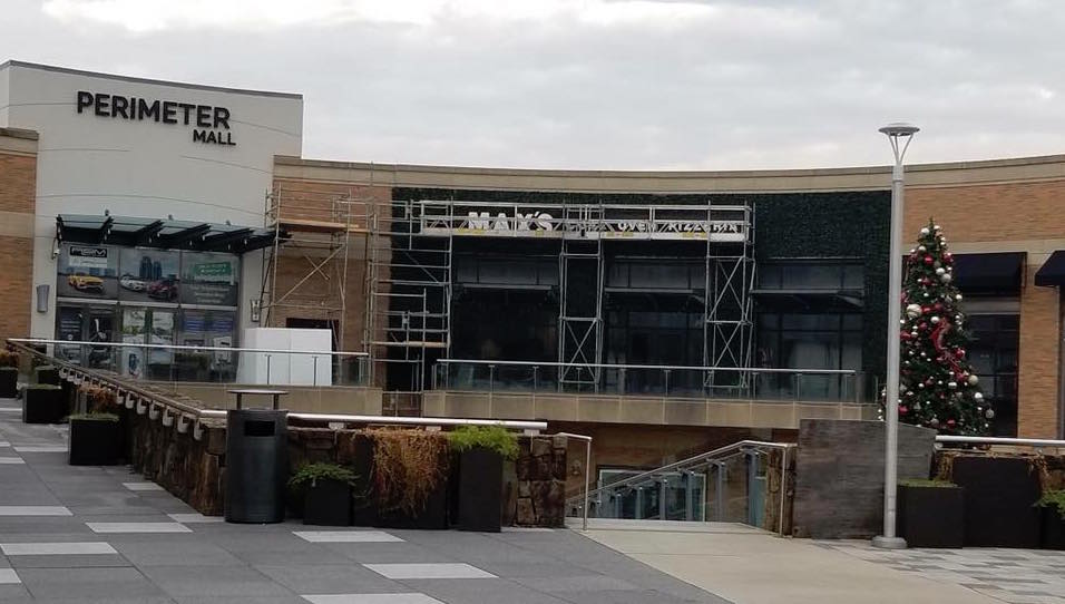 Max's Coal Oven Pizzeria - Perimeter Mall - Signage Going Up