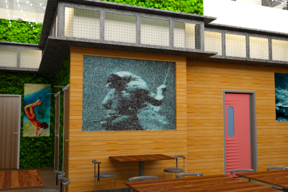 Girl Diver Rendering 1