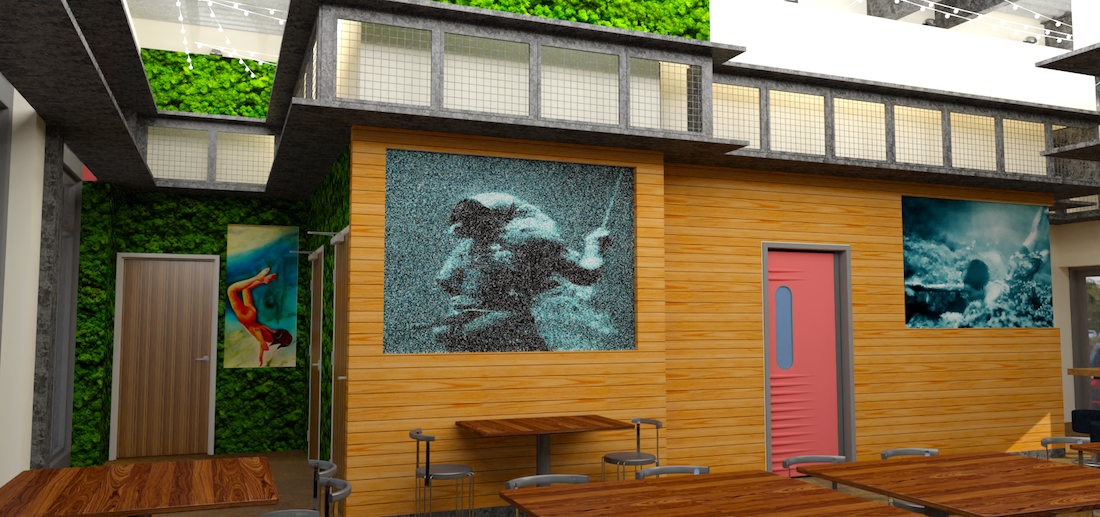 Girl Diver Rendering 1