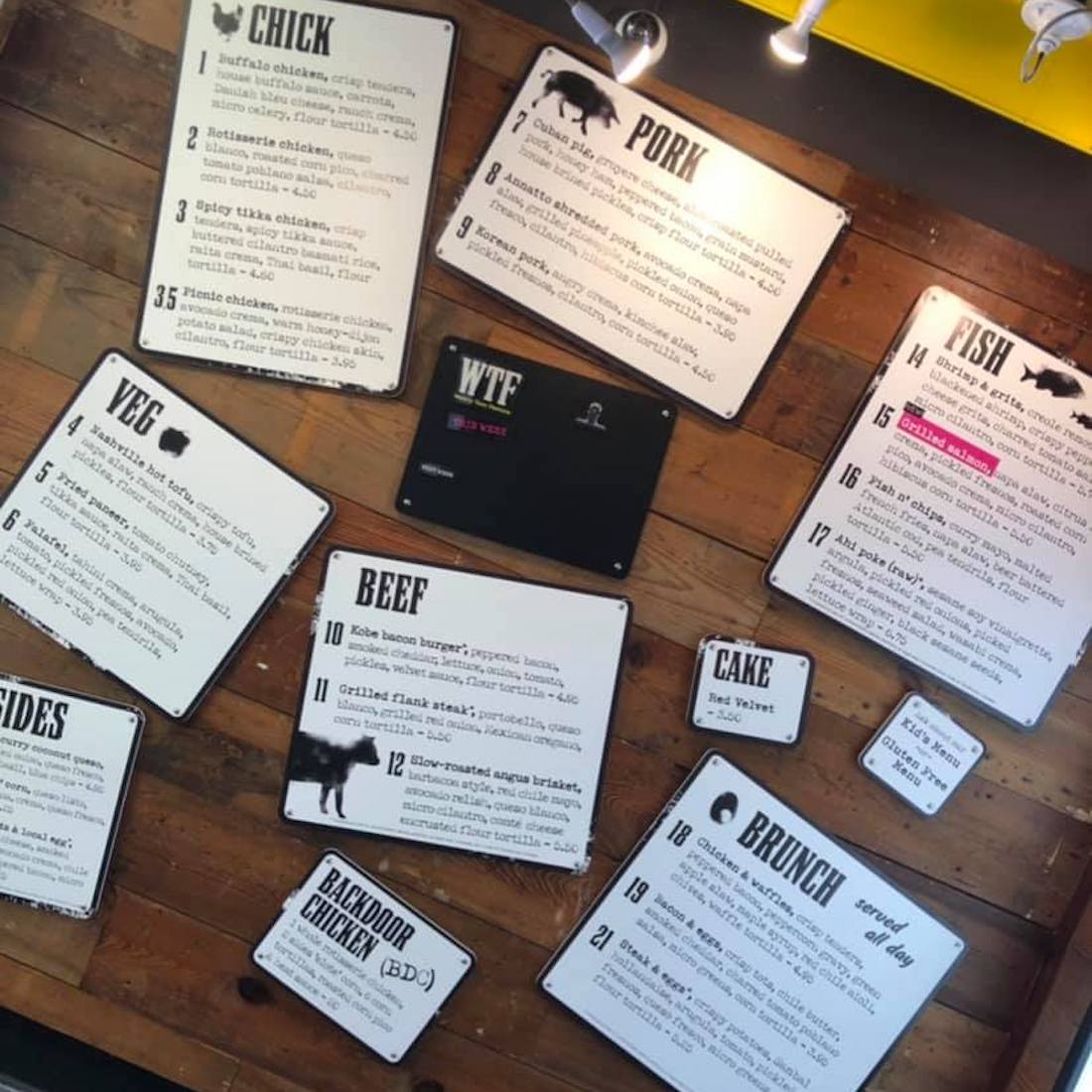 Velvet Taco - Menu Board