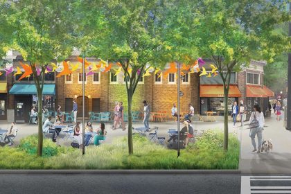 Commercial Row Commons Rendering