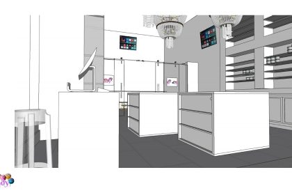 Club Candy Atlanta Downtown Atlanta Candy Shop 3D Rendering