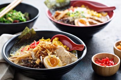 Lifting Noodles Ramen