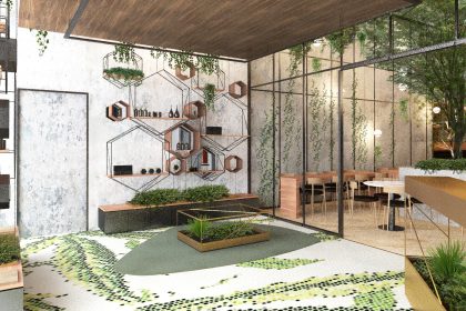 Gusto Green - Green St. - DTLA - Rendering