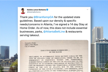 City of Atlanta - Stay at Home - 14 Days