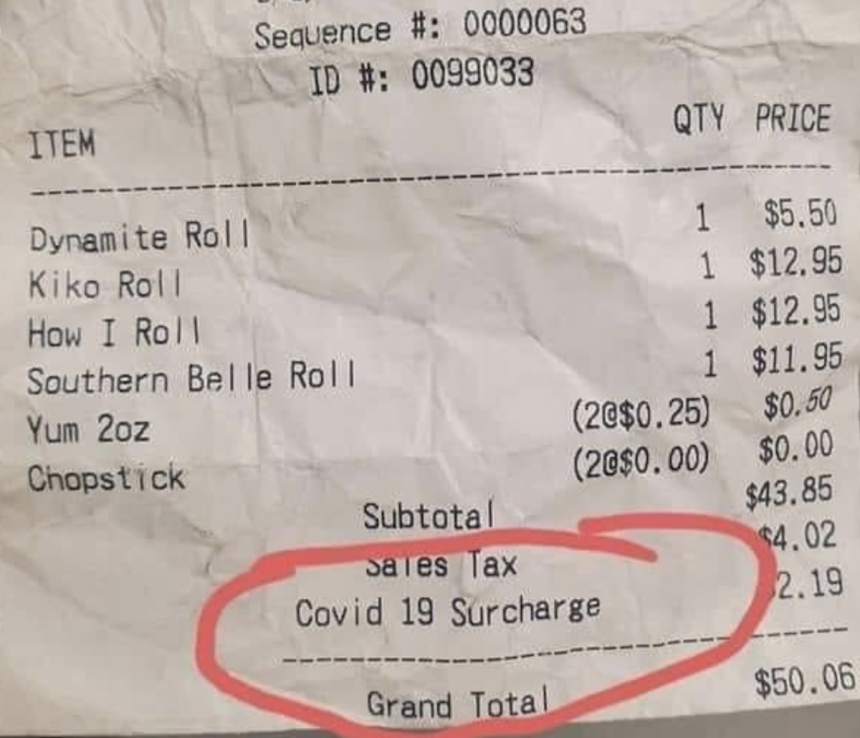 COVID-19 Surcharge