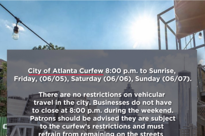 Atlanta curfews restaurants