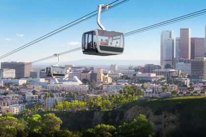 Los Angeles aerial Rapid Transit LA ART Gondala Rendering 1