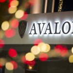 Avalon Christmas tree, ice skating, music.