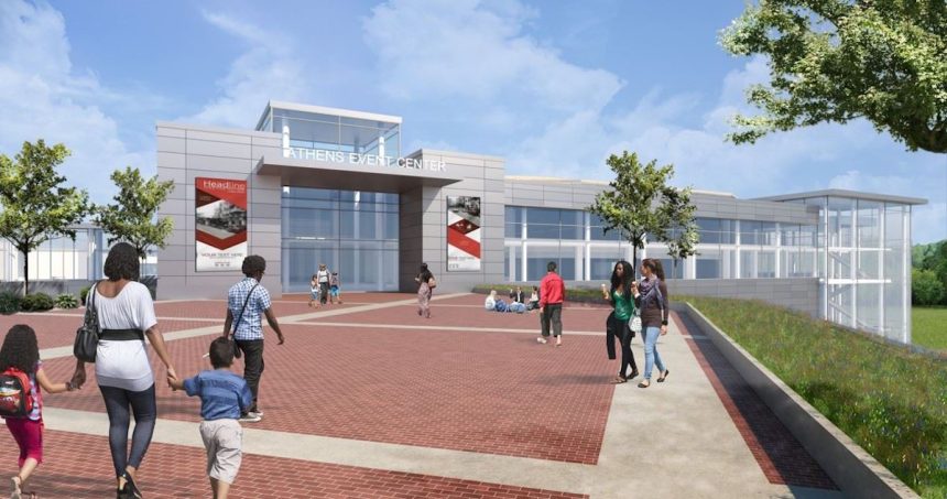 Classic Center Arena Project Design Shines Light on the Drastic Changes Poised for East Downtown Athens Rendering