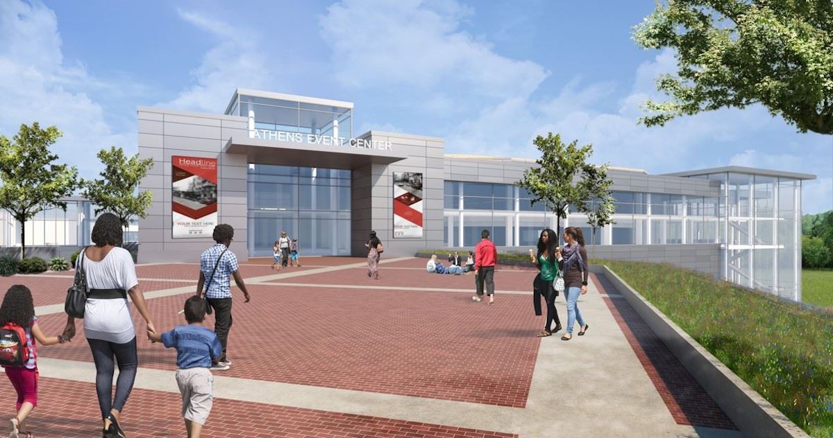 Classic Center Arena Project Design Shines Light on the Drastic Changes Poised for East Downtown Athens Rendering