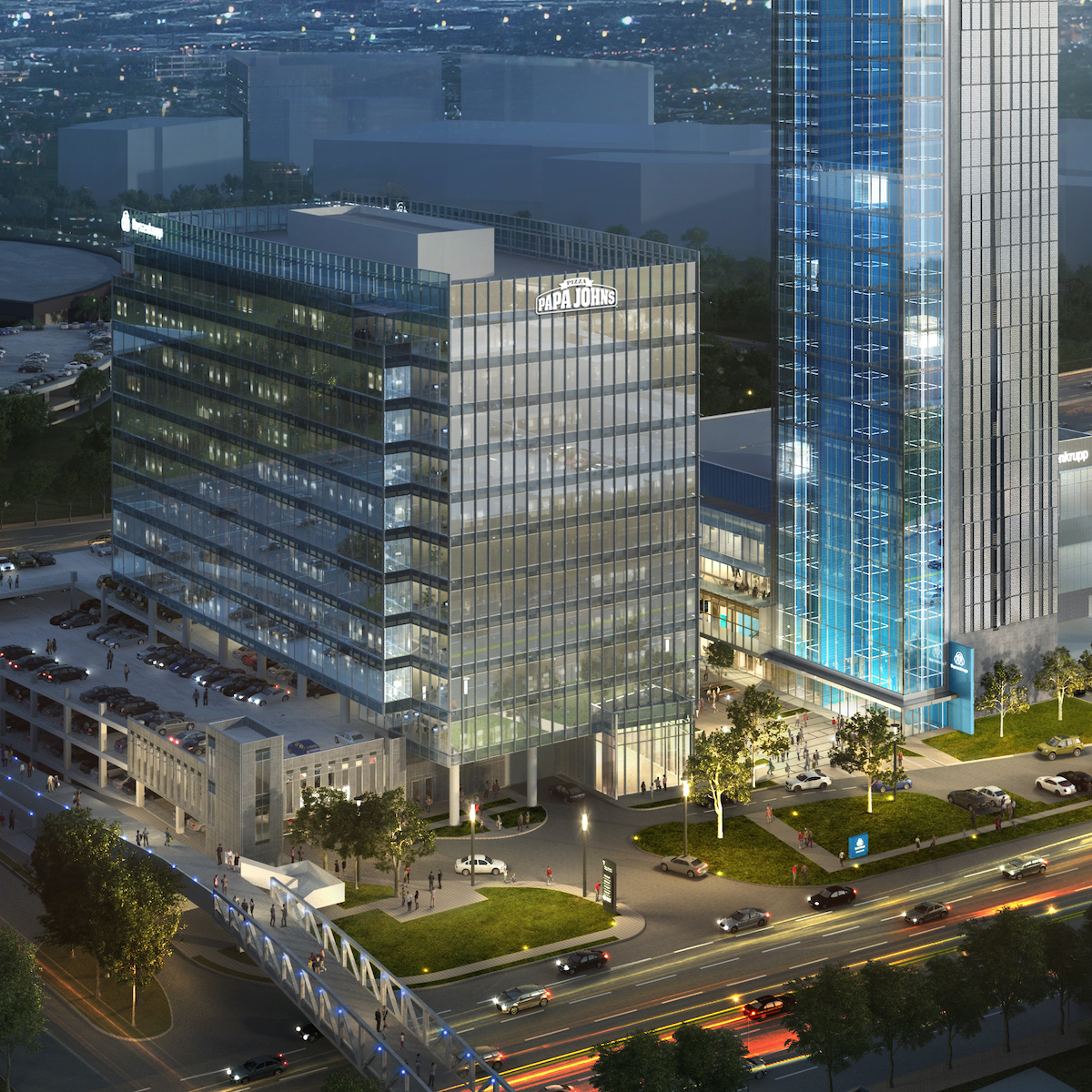 Papa Johns ATL HQ rendering