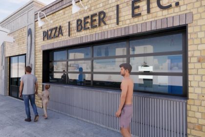An artist's rendering of the yet-to-open 22nd Street Pizza
