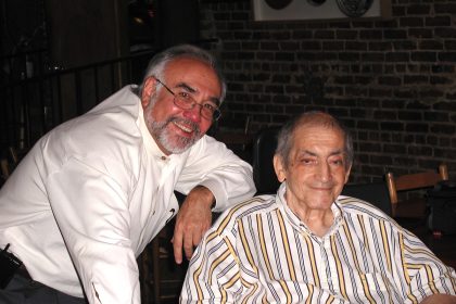 Photo: Angelo Fuster | Angelo Fuster poses with the late Manuel Maloof in 2003 for Maloof's 80th birthday.