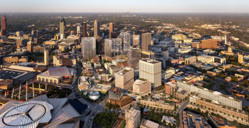 Centennial Yards Mini City Advances Downtown With Key Permit Filing - Rendering