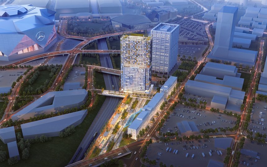 Chasm Architecture Designs Bold, Blocky Centennial Yards Master Plan - Rendering 1