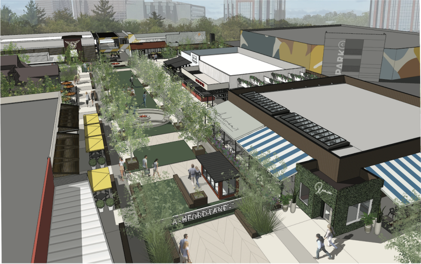 JLL Retail Retained For Repositioning of Perimeter Place into Ashford Lane Rendering 1