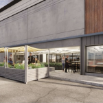 On-Street Seating at Italian Restaurant Storico Fresco Under Construction - Rendering 1