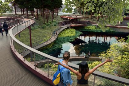 Renderings Emerge For 'The Point Park,' Massive Greenspace Planned as Part of North Point Mall Redevelopment - Rendering 1