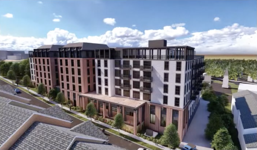 Student Housing Proposed Adjacent University of Georgia Campus Rejected By Planning Commission a Second Time Rendering