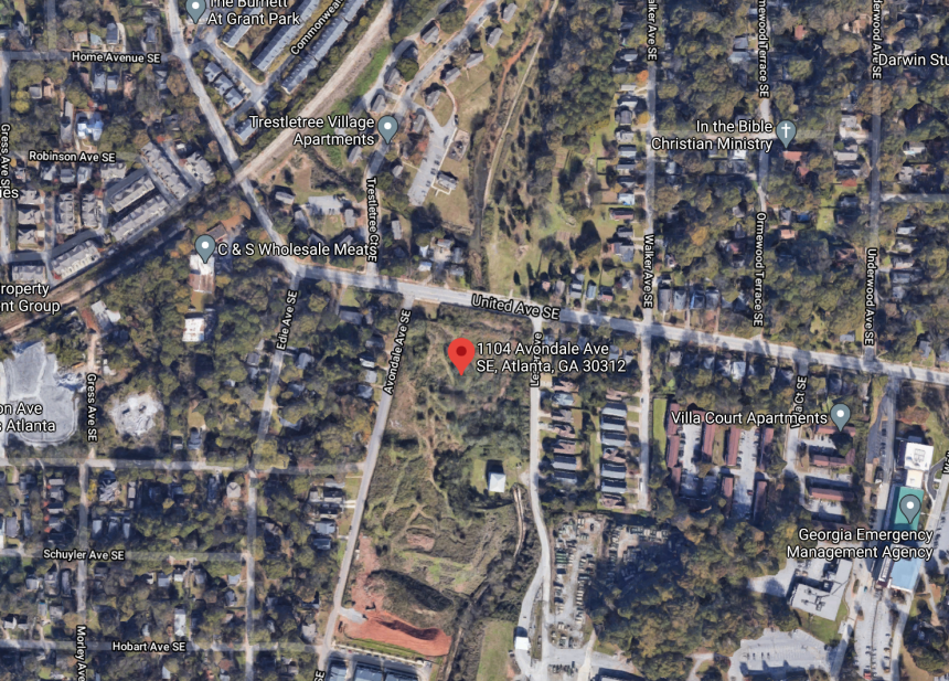 1104 Avondale Ave. SE Overhead Shot