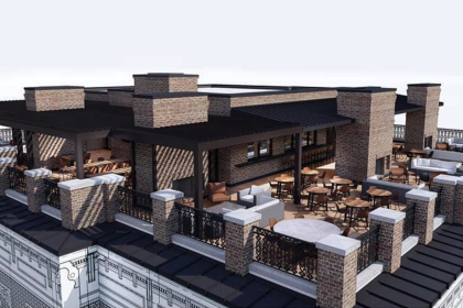 [Renderings] Multi-Unit Ruth’s Chris Franchisee Opening Up on the Roof in Downtown Alpharetta