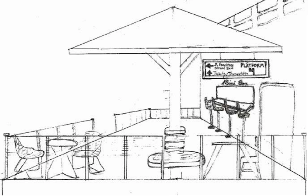 Train Car Proposed as Location for Bar in Downtown Norcross