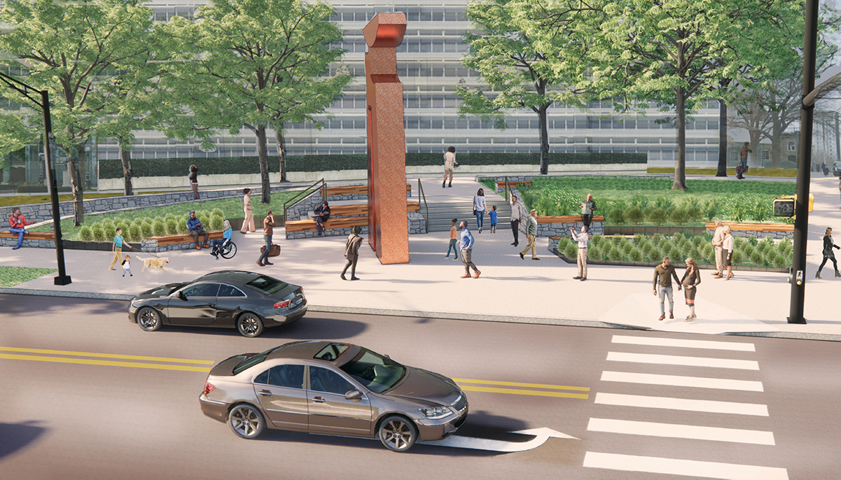 Arts District Plaza Rendering
