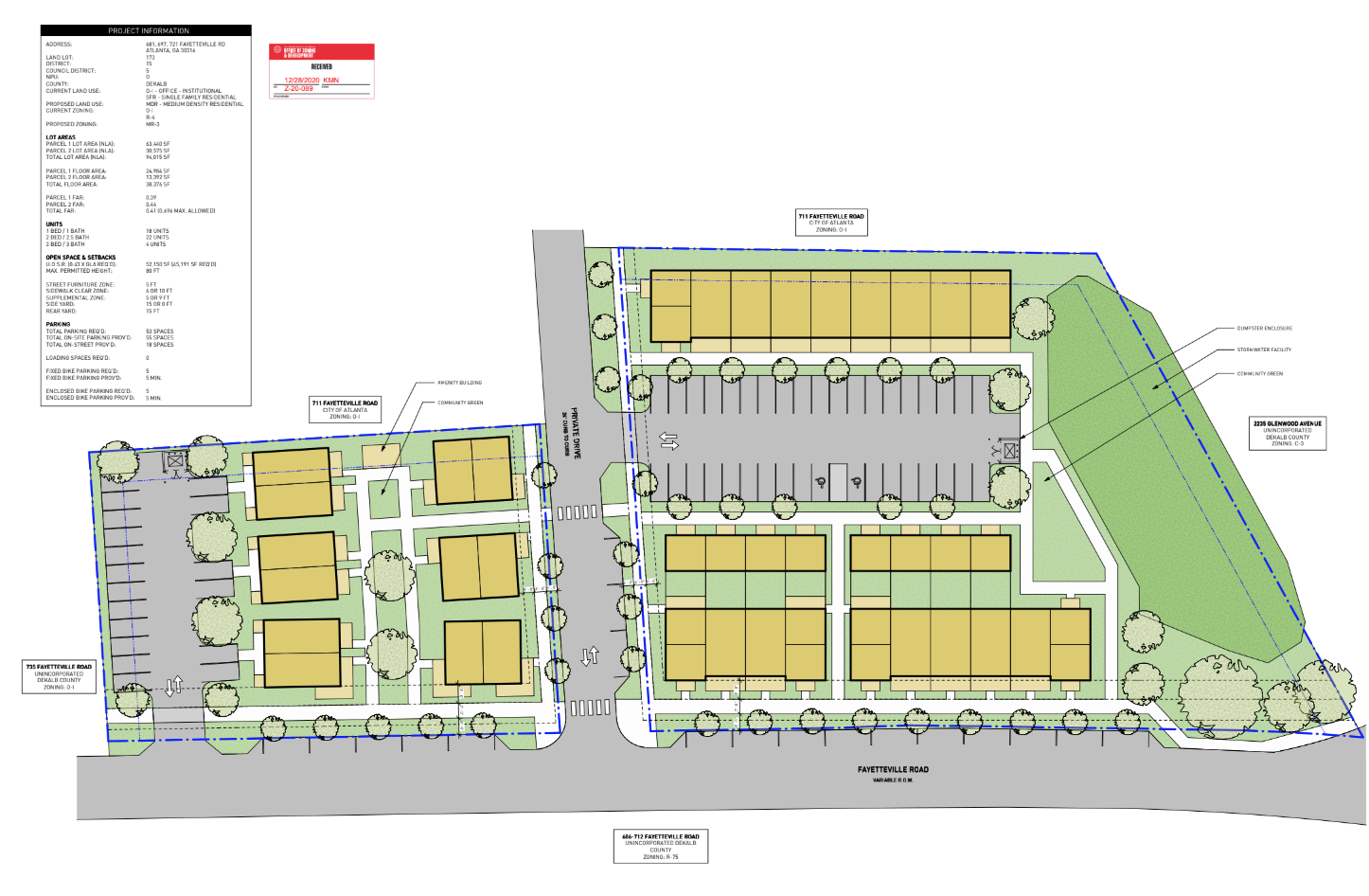 681 Fayetteville Site Plan
