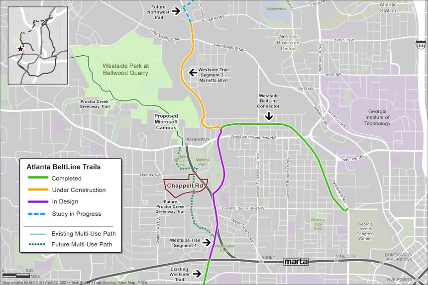Atlanta BeltLine, Inc. Purchases 31 Acre Site in Bankhead:Historic Westin Heights Neighborhood