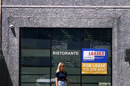 Velverie owner Chloe Strumpf stands in front of the future home of Velverie Cafe and Tea House in an April 15 shot from her Instagram account. Photo: Chloe Strumpf, @chloealexrose