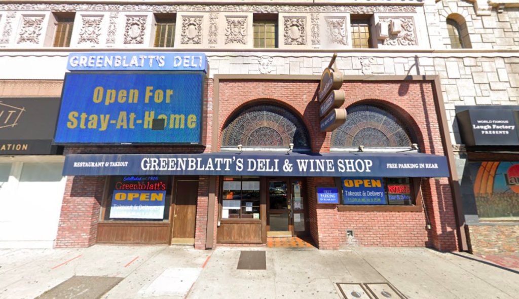 Greenblatt’s Deli Permanently Closes in West Hollywood