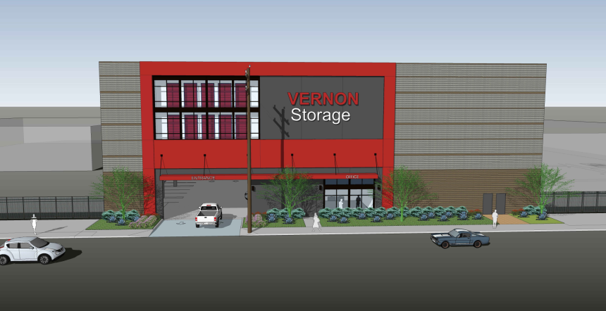 Vernon Avenue Storage Rendering