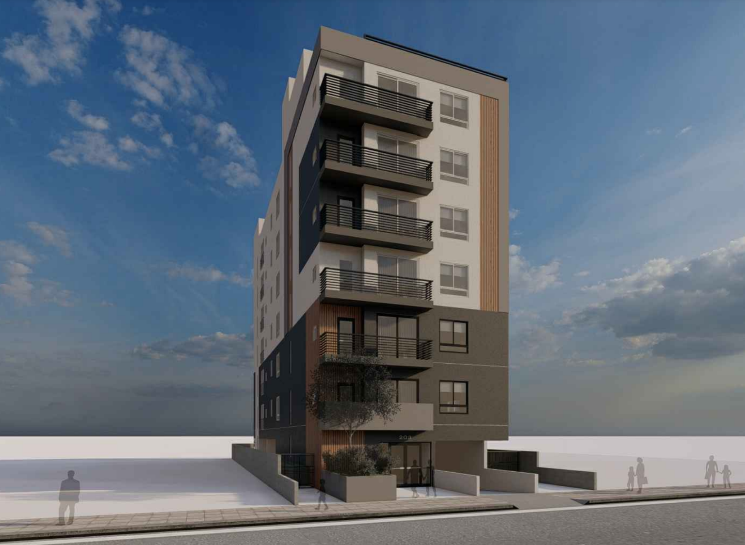 203 North Oxford Avenue Rendering