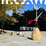 Newest Sculpture in Midtown Reminiscent of the Rock-Paper-Scissors Game