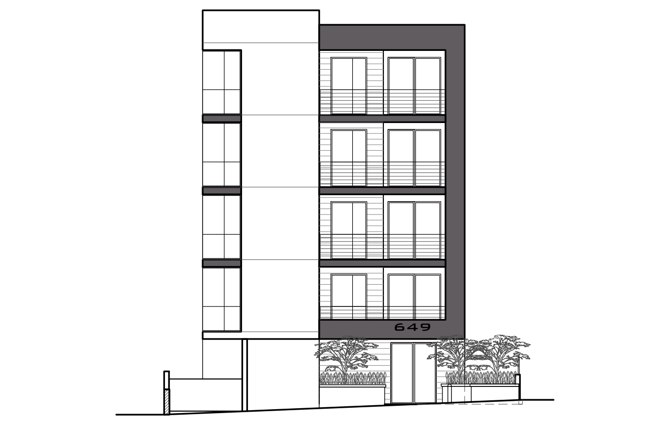 649 North Harvard Rendering