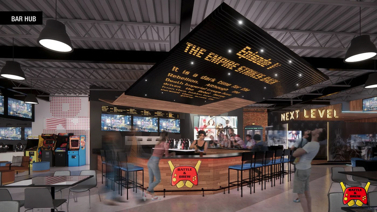 Game Bar Battle and Brew To Open The Battery Atlanta Location - Rendering 1