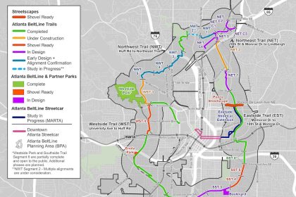Northeast Trail Second Phase Breaks Ground Between Piedmont Park, I-85