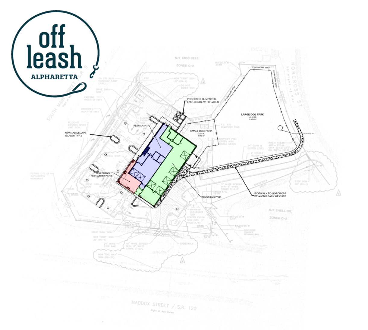 'Off Leash' Would Bring a 'Luxury' Dog Park, Full-Service Restaurant To Alpharetta