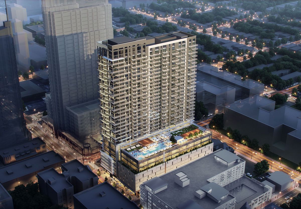 PMG, Greybrook Realty Break Ground on Society Atlanta Co-Living Tower - Rendering 1