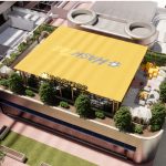 A birds-eye rendering of the new HashTAG brunch restaurant in Denver.