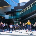A Crisp and Green workout outside of its Dallas store.