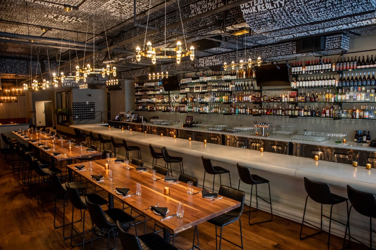 The interior of Church & Union in Nashville