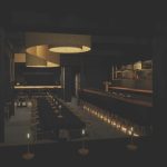 A rendering of the elegant Sushi Row interior.