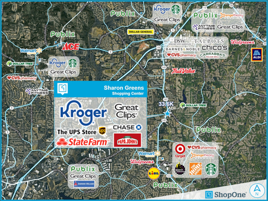 ShopOne, Partners Acquire Sharon Greens Shopping Center