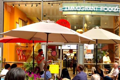 The restaurant has locations at the Planet Word Museum, Union Market District, and Pennsylvania Ave. Photo Credit: Immigrant Food’s Facebook page.