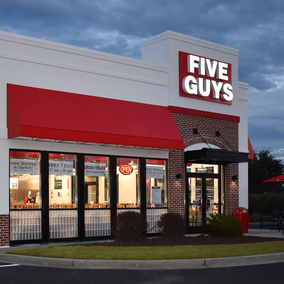 Five Guys Working on Site at Roosevelt Square Shopping Center
