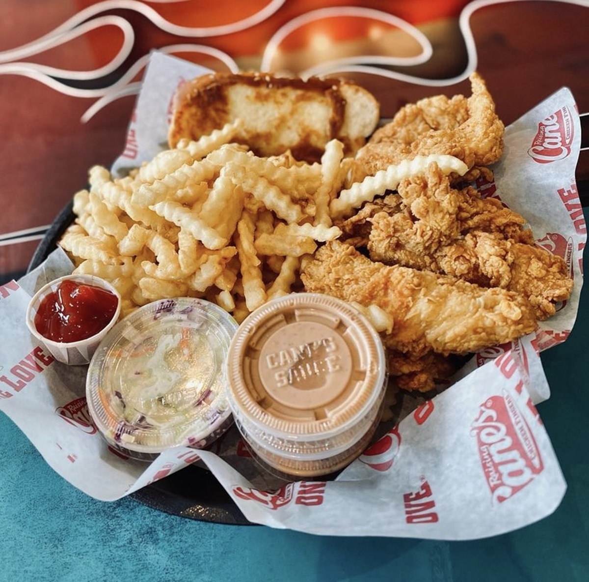 raising cane's fries and chicken fingers
