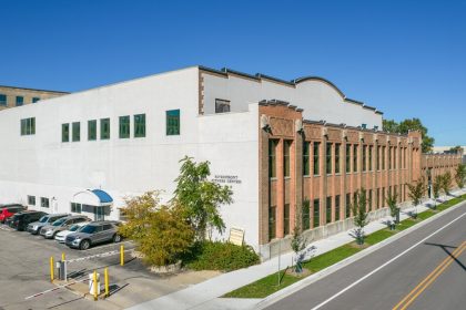 SILVA grand rapids riverfront fitness center historical building exterior